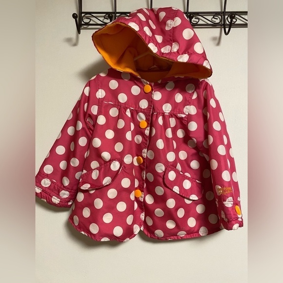 Oshkosh B’gosh Spring/Fall Coat, Toddler Size 3. Pink, Polka Dots - Picture 2 of 9